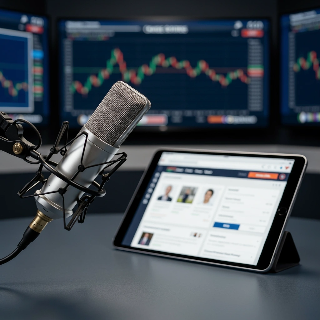 Financial Broadcasting Setup